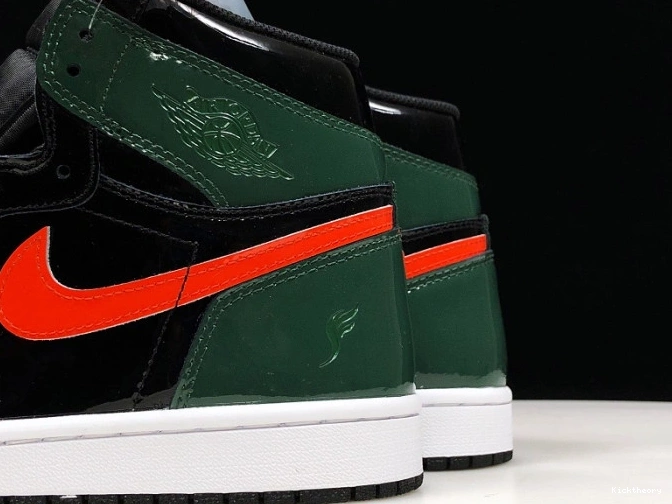 Kick Theory SoleFly Jordan High Orange-Fir Air 1 AV3905-038 Retro Black OG x Team 0729